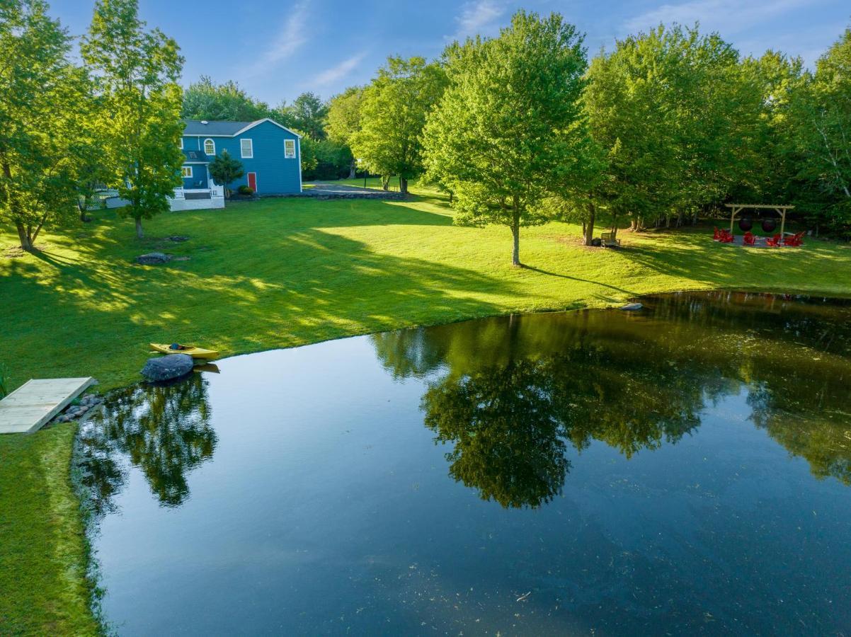 Mountain Blue Vista - Luxury Retreat Near Ski Resorts With Pond, Firepit And Hot Tub Windham Exterior foto
