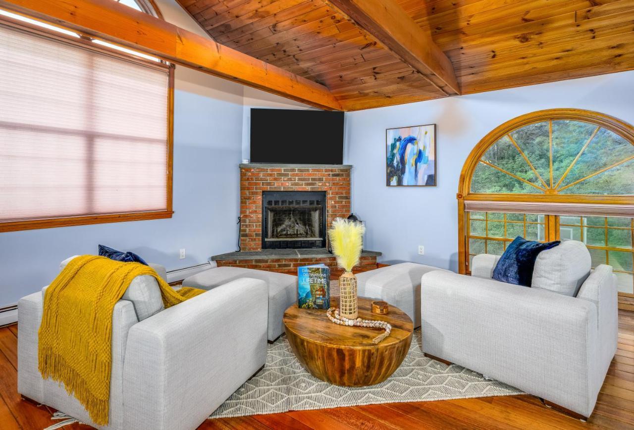 Mountain Blue Vista - Luxury Retreat Near Ski Resorts With Pond, Firepit And Hot Tub Windham Exterior foto