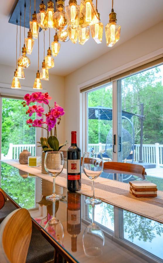 Mountain Blue Vista - Luxury Retreat Near Ski Resorts With Pond, Firepit And Hot Tub Windham Exterior foto