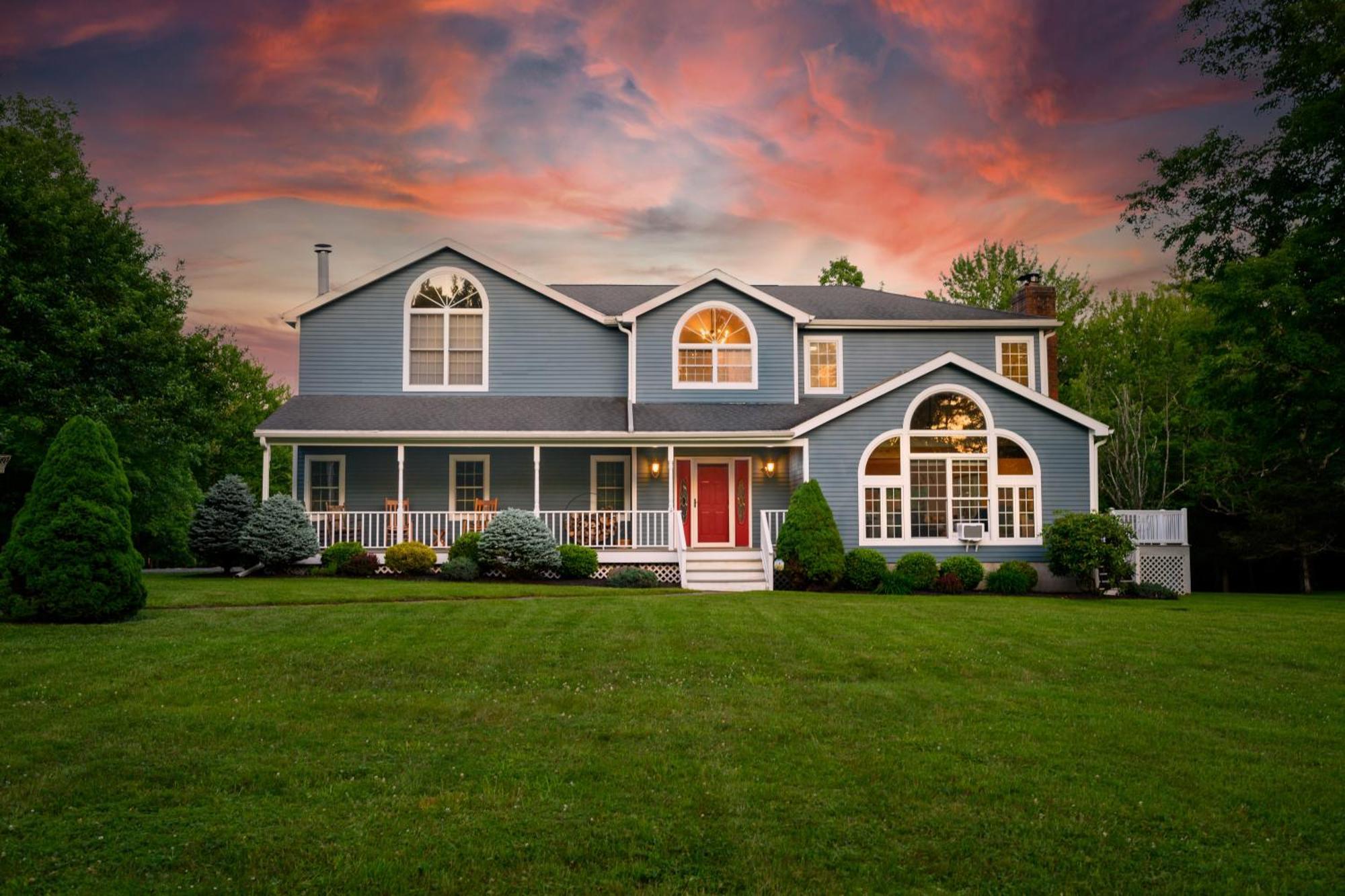 Mountain Blue Vista - Luxury Retreat Near Ski Resorts With Pond, Firepit And Hot Tub Windham Exterior foto
